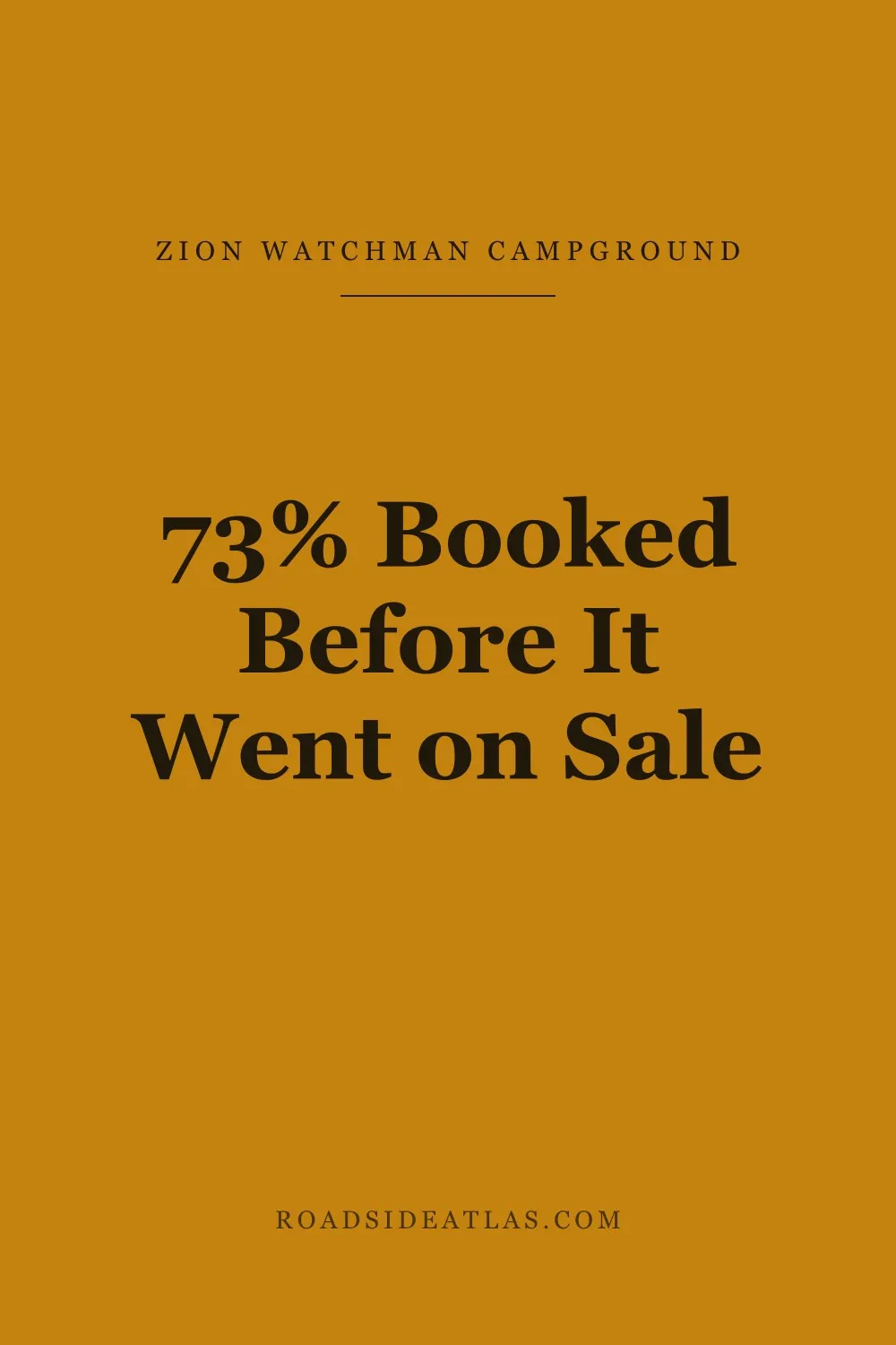 73% of the night was booked before it went on sale