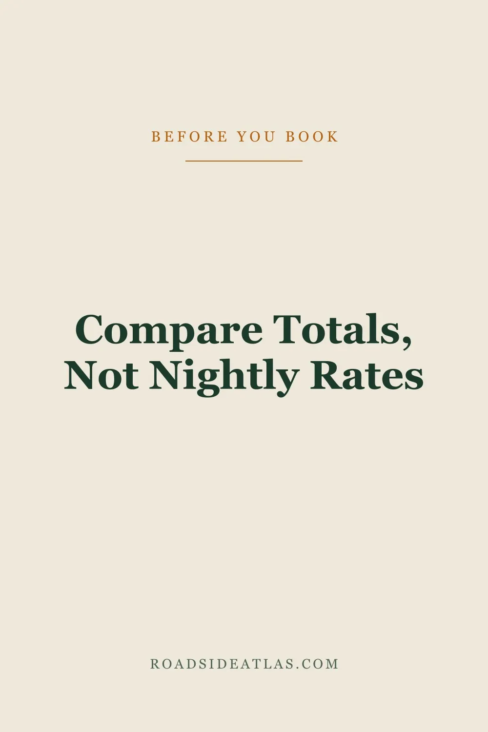RV rental cost comparison method